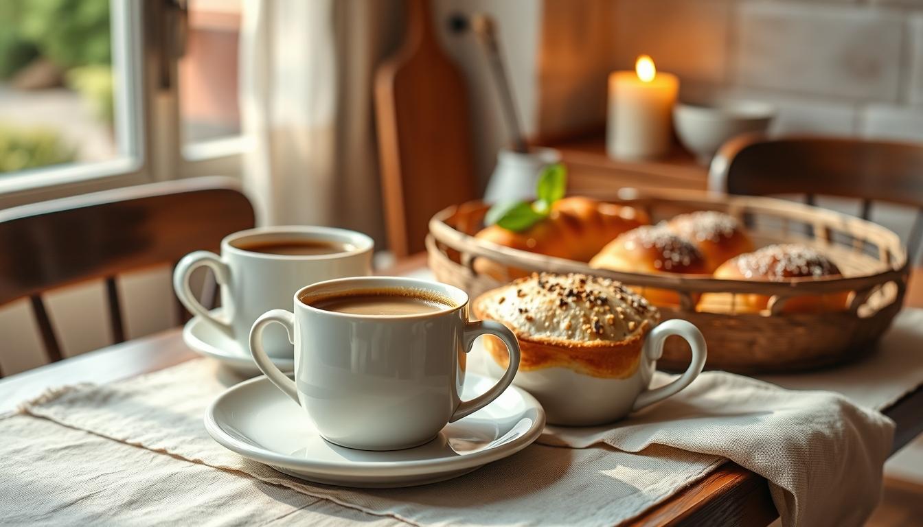 Freshly baked homemade cake in a kitchen setting